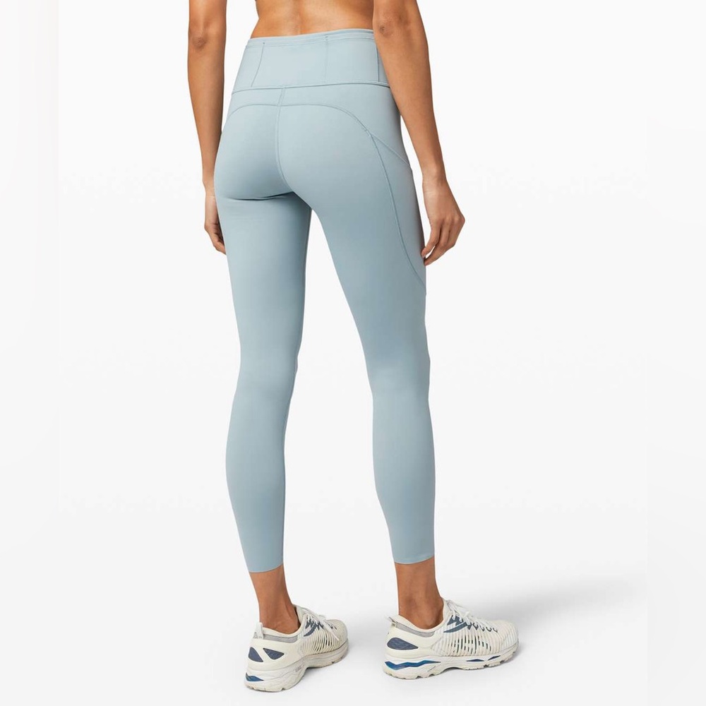 Lululemon Fast and Free Tight Blue Cast Size 6